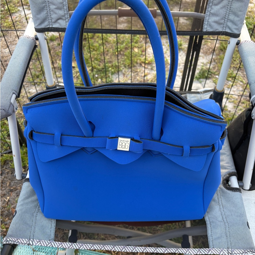Save my bag blue made in italy